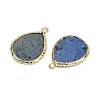 Natural Dumortierite Pendants G-K347-08G-03-2