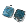 Natural Apatite Pendants G-Z070-01P-04-2