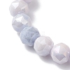 Electroplate Glass Round Beads Stretch Bracelets for Women BJEW-JB12630-01-4