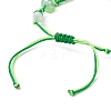 Glass and Braided Nylon Thread Beaded Bracelets BJEW-JB11509-4