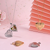 4Pcs 2 Colors 316 Surgical Stainless Steel Locket Pendants STAS-BBC0005-05-4