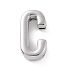 Alloy Letter Slide Charms FIND-A023-17C-1