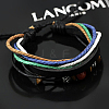 Leather Multi-strand Bracelets BJEW-FF0007-009A-2