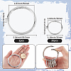 Iron Keychain Clasps FIND-SP0003-72P-2