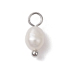 Natural Freshwater Pearl Potato Charms PALLOY-JF03202-02-2