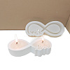 Infinite with Word Love DIY Silicone Candle Holder Molds PW-WGFFB7B-01-2