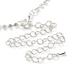 Alloy Rhinestone Necklaces & Stud Earring Sets for Women SJEW-U001-01P-01-6