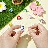 7Pcs 7 Colors Handmade Lampwork Beads LAMP-CJ0002-15-5