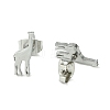 Non-Tarnish Cute Little Animal Theme 304 Stainless Steel Stud Earrings EJEW-B041-04H-P-2