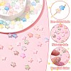 200Pcs Frosted Acrylic Beads FACR-CJ0001-19-3