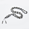 Buddhist Jewelry Natural Tibetan Style dZi Agate Beads Necklaces NJEW-I206-02C-1