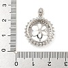 925 Sterling Silver Micro Pave Cubic Zirconia Peg Bails STER-B005-26P-3