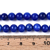 Dyed Natural Mashan Jade Round Beads Strands G-T139-6mm-67E-5