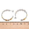 304 Stainless Steel Shell Shape Stud Earrings for Women SA-CBA45D5-32GP-5