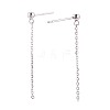925 Sterling Silver Stud Earring Findings STER-N016-56P-2
