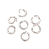 Tarnish Resistant 304 Stainless Steel Jump Rings STAS-R049-6x1mm-1