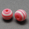 Round Striped Resin Beads LS-RESI-R158-10mm-06-1