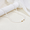 1Pc Rice Natural Pearl & Glass Seed Beaded Necklaces for Women NJEW-LP0007-01B-3