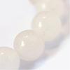 Natural White Jade Round Bead Strands G-E334-4mm-13-4