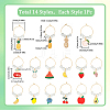 Alloy Enamel Wine Glass Charms AJEW-SC0002-10-2