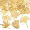 20Pcs 10 Styles Brass Filigree Big Pendants KKC-TA0001-03-2