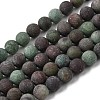 Natural Green Opal Beads Strands G-H045-A03-6MM-01-2