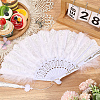 Plastic & Feather Fan Staves Design AJEW-WH20064-47B-3