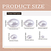 ABS Plastic Imitation Pearl Cabochons SACR-LP0001-04-2