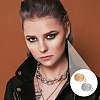20Pcs 304 Stainless Steel Spiral Pad Cuff Earrings KK-UN0005-21-5