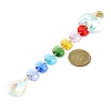 Glass Teardrop Pendant Decorations HJEW-JM01111-4