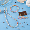 100Pcs Crackle Transparent Glass Beads GLAA-TADJ0001-12B-5