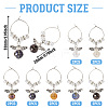 14Pcs 7 Colors Glass Wine Glass Charms AJEW-TAC00022-2