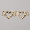 Brass Crystal Rhinestone Shoe Decoration FIND-WH0110-386G-2