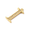 Rack Plating Brass Micro Pave Cubic Zirconia Pendant KK-H449-76G-03-2