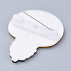 Acrylic Safety Brooches JEWB-D006-B07-3