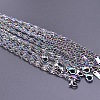 304 Stainless Steel 2.5mm Singapore Chains Necklaces JS7236-5-1