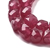 Natural Quartz Imitation Red Corundum Beads Strands G-C179-B09-01-4