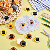   20Pcs 5 Colors Glass Craft Eyes Cabochons DOLL-PH0001-51-5