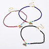 Glass Beads Pendants Necklaces NJEW-JN02562-1