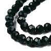 Opaque Solid Color Imitation Jade Glass Beads Strands EGLA-A044-P1mm-D12-2