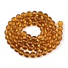 Transparent Glass Bead Strands GLAA-R095-8mm-30-2
