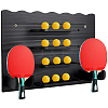 1 Bag Pine Wooden Wall-mounted Table Tennis Racket Storage Rack AJEW-CL0003-43-1