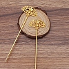 Alloy Hair Stick Findings OHAR-PW0001-324G-1