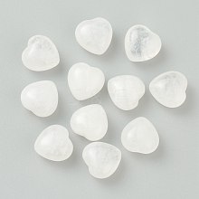Natural Quartz Crystal Heart Love Stone G-G973-04C