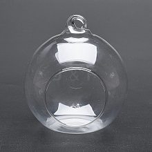 Transparent Wall Hanging Glass Ball Planter Terrarium Container Vase DIY-L047-01