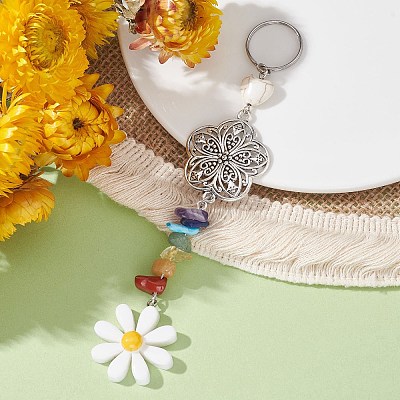 Flower Resin Keychains KEYC-JKC00556-05-1