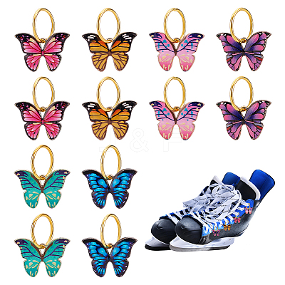 Printed Alloy Enamel Pendants PALLOY-PH01614-1