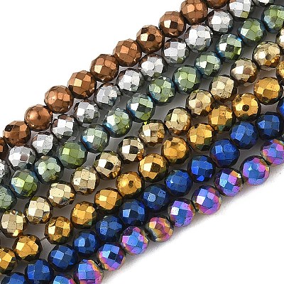 Electroplate Synthetic Magnetic Hematite Beads Strands G-A263-B01-02-1