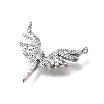 Brass Micro Pave Cubic Zirconia Pendants KK-Z102-14P-1