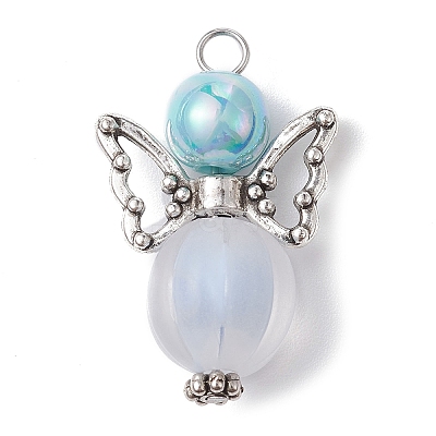 Acrylic and Alloy Pendants PALLOY-JF02237-1